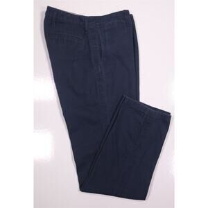 Epaulet New York Navy Blue Cotton Flat Front Button-Fly Chino Pants 32x32